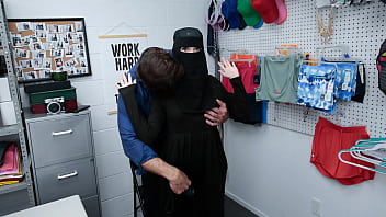 Teen hijab thief gets caught and punished by officer in steamy encounter