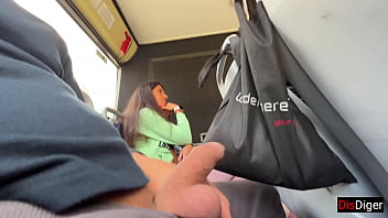 A young girl gave me a handjob and oral sex on a crowded bus